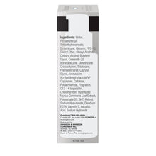 Neutrogena retinol moisturizer ingredients list on back of product box