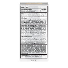 Neutrogena retinol moisturizer Drug Facts label on product box back
