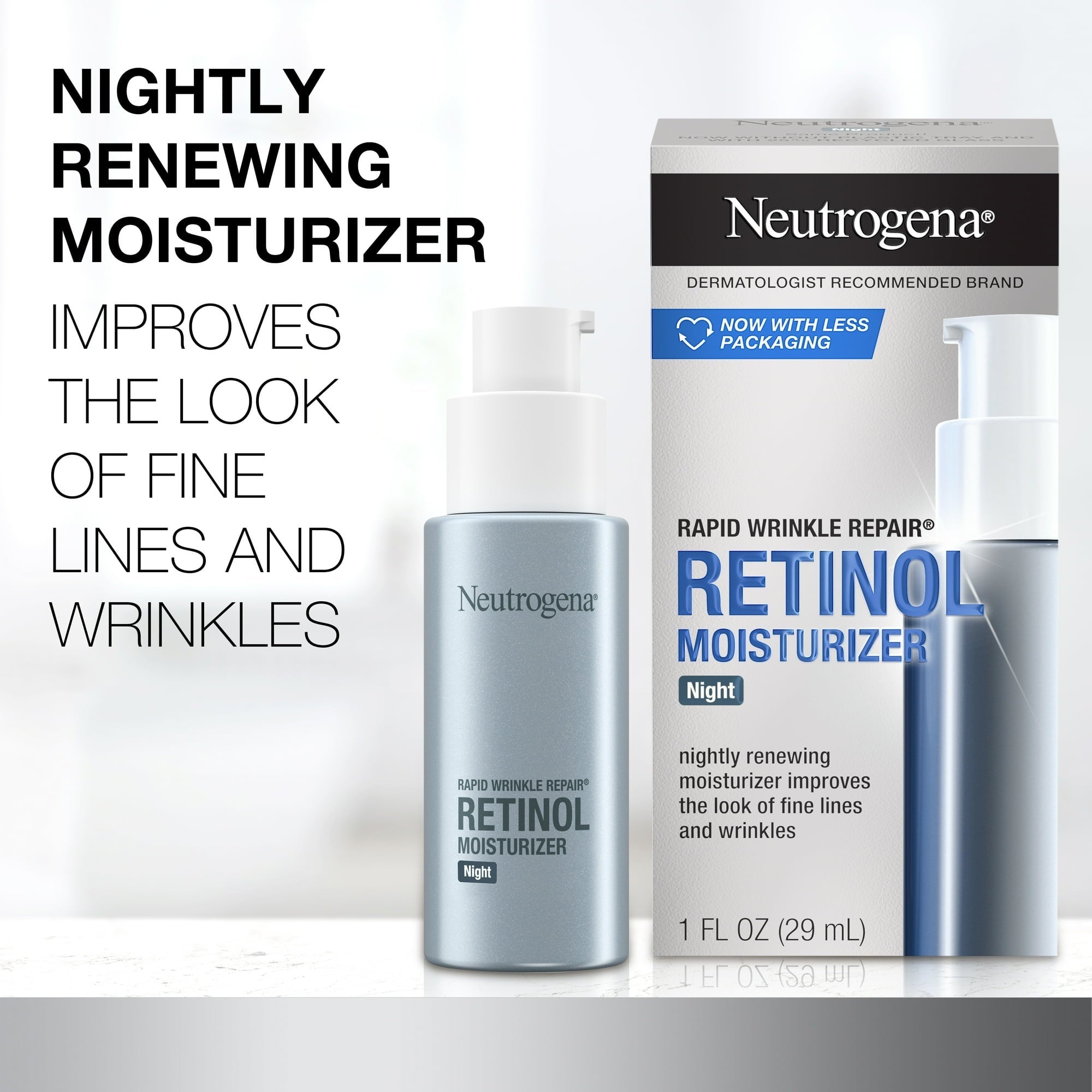 Neutrogena Rapid Repair SPF 30 + Retinol Facial Moisurizer Set, 1 oz