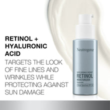 Neutrogena Retinol moisturizer bottle with hyaluronic acid, SPF 30