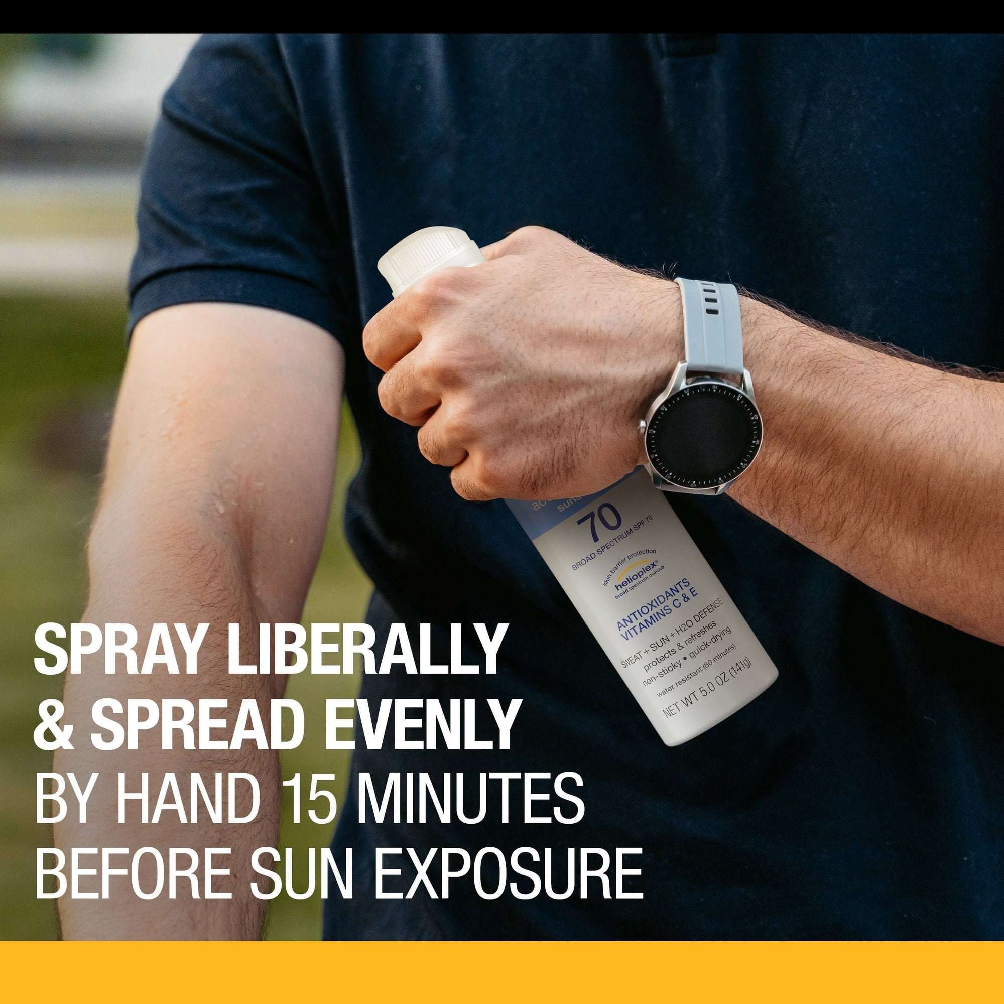 Neutrogena Sport Spray Sunscreen, SPF 70, Sweat/Water Resistant, 5 fl. oz., 2 pack