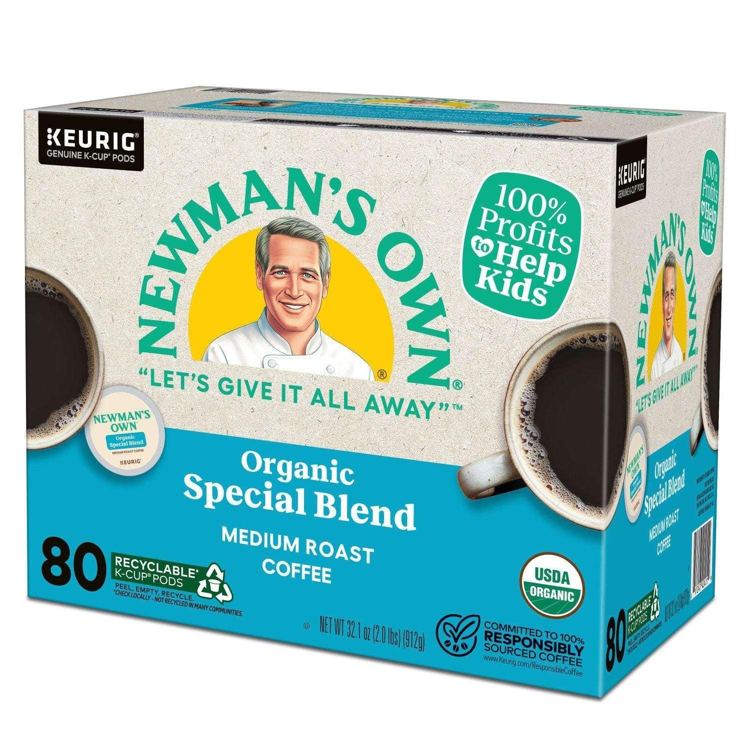Newman's Own Organics Medium Roast K-Cup, Special Blend, 80 ct. - USA MEGA SHOP
