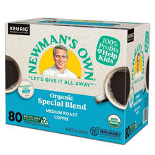 Organic Special Blend medium roast K-Cup pod box, 80-count with coffee pods shown