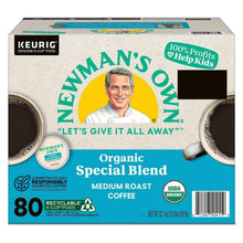 Organic Special Blend medium roast K-Cup pod box, 80-count with barcode panel
