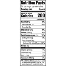 Nutrition Facts panel for fig cookies, serving size 1 pack