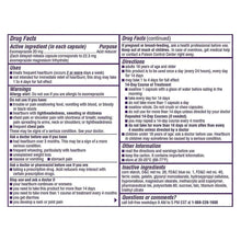 Nexium 24HR acid reducer capsules Drug Facts label with directions and warnings