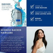Nexxus Therappe shampoo bottle with moisture and shine benefit icons