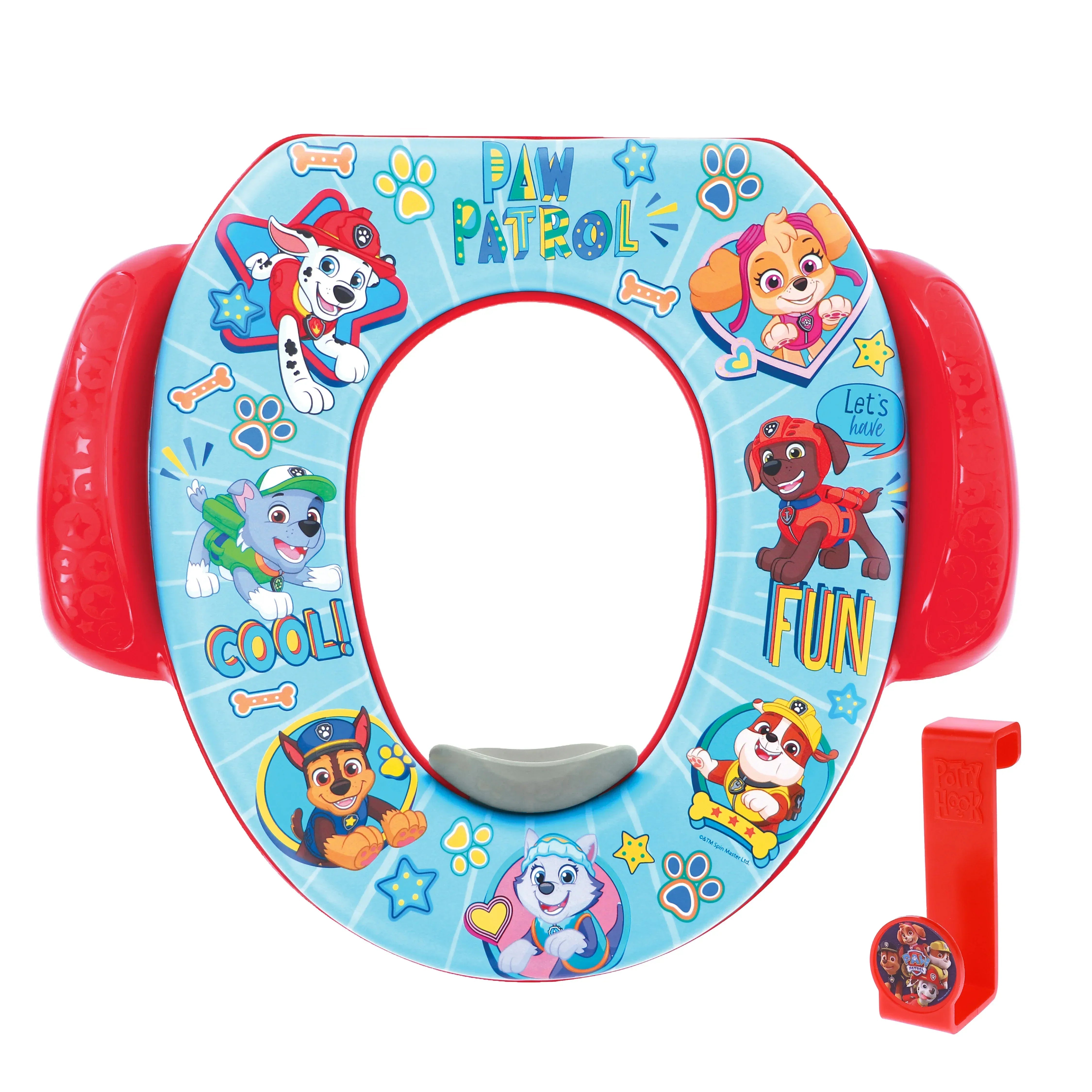 Bluey Soft Potty Training Seat for Toddlers with Hanging Hook, Fits Standard Toilets