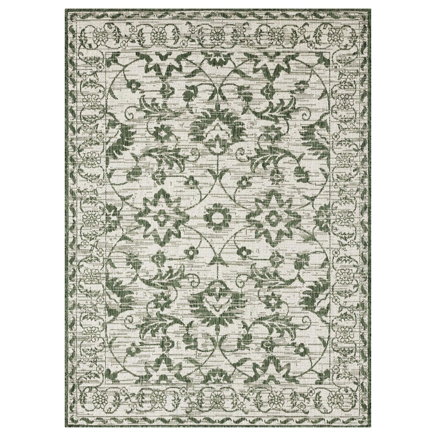 Nicole Miller New York Patio Country Ayala Botanical Floral Indoor/Outdoor Area Rug