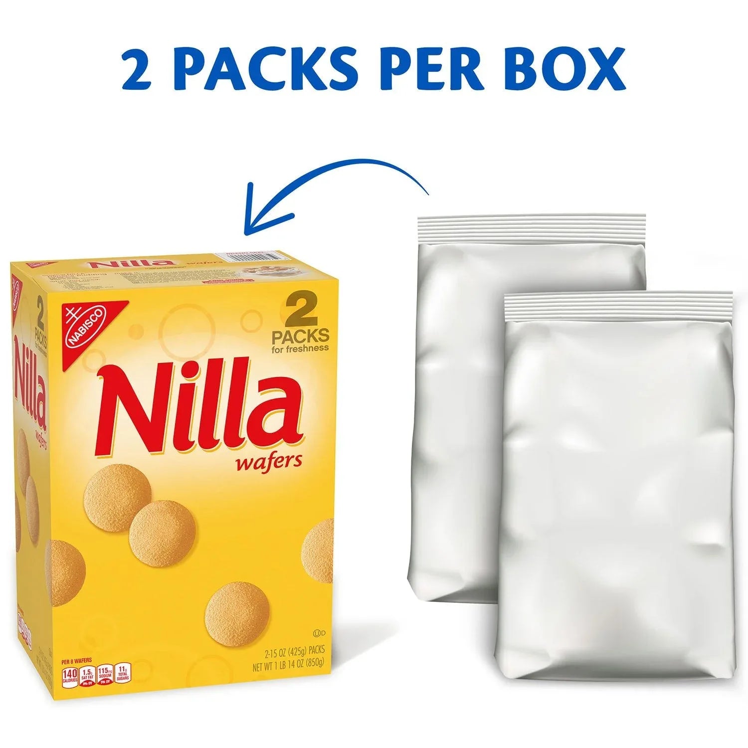 Nilla Wafers Vanilla Wafer Cookies, 2pk., 15 oz. - USA MEGA SHOP