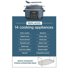 Ninja multi-cooker with pot and lid plus steam & roasting rack accessory
