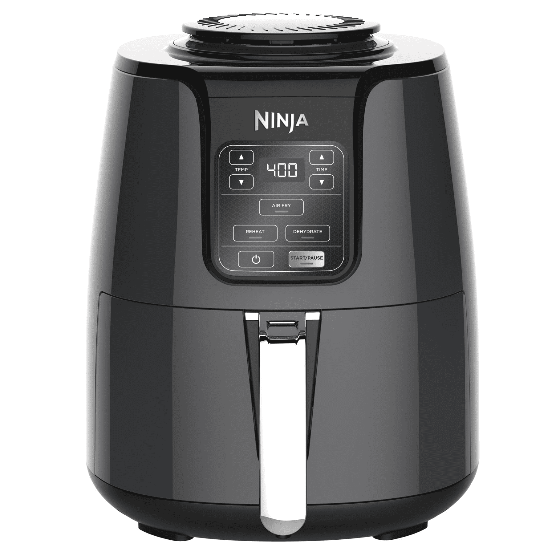 Ninja 4-Qt Air Fryer, 3 Functions, Air Fry, Reheat, and Dehydrate, Dishwasher Safe, Non-Stick, AF100WM Black