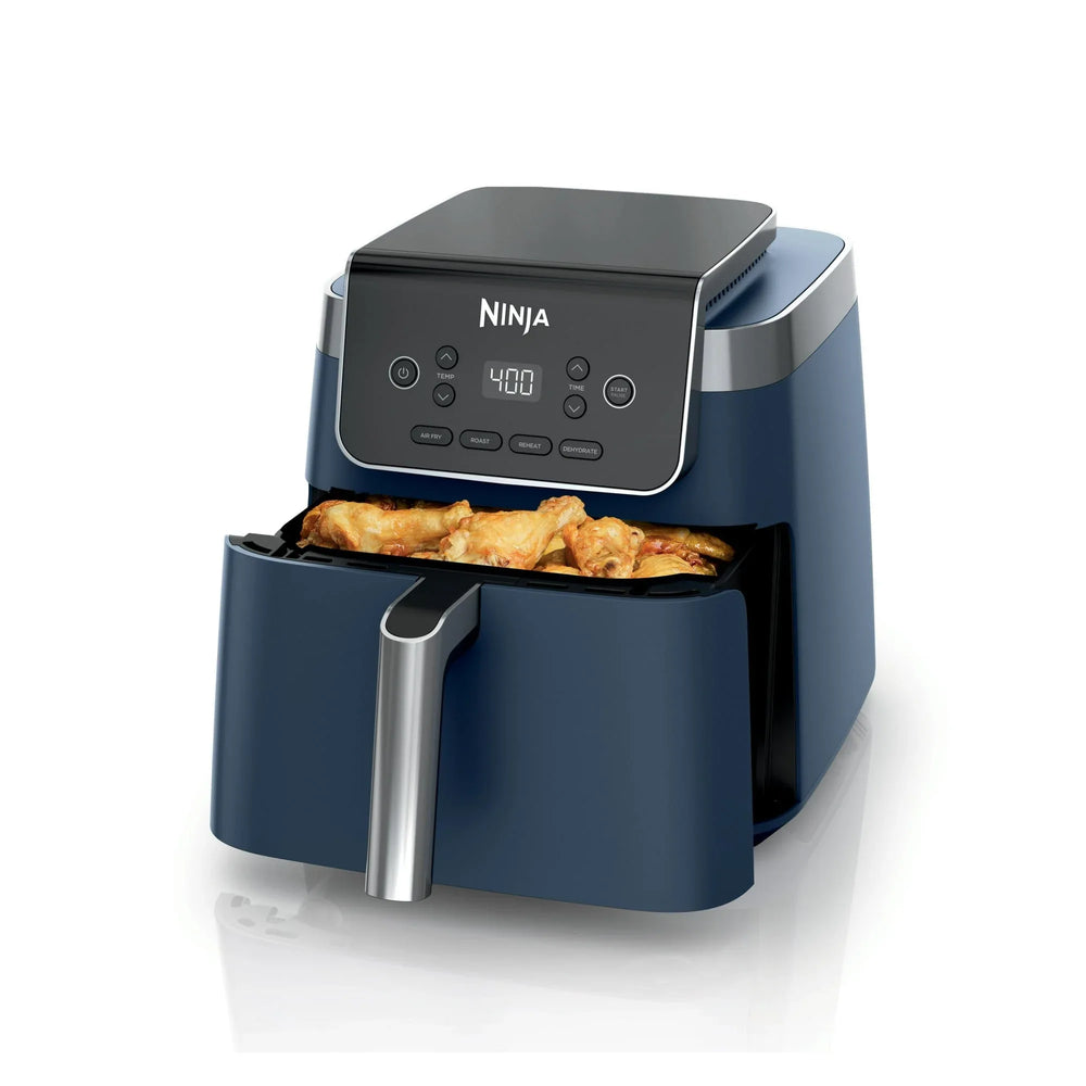 Ninja Pro 3-in-1 Air Fryer, XL 5-Qt Basket, 3 Functions, Air Crisp Technology, Non-Stick, Crisper Plate, AF140WMNV Navy - USA MEGA SHOP
