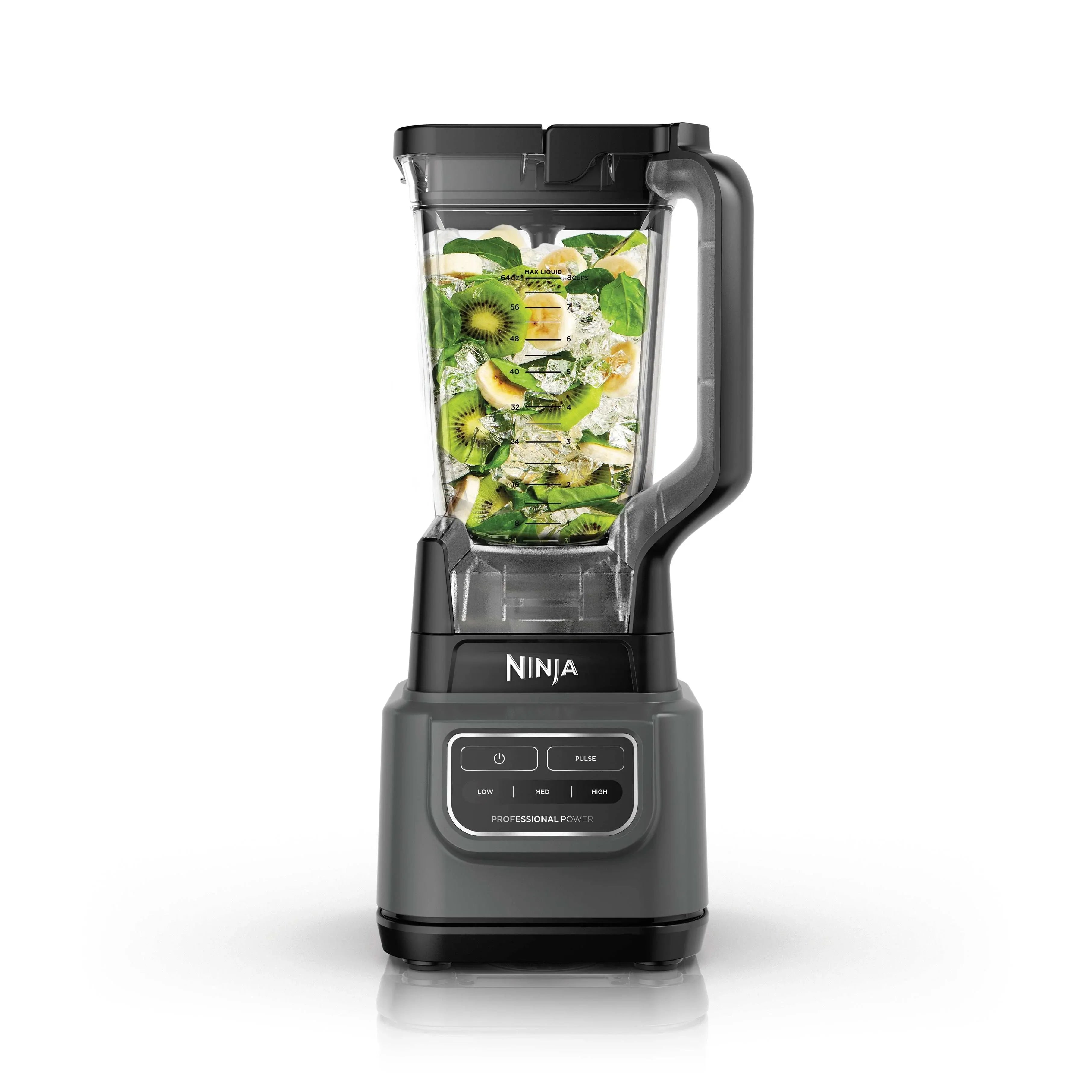 Ninja Classic Blender, 1000 Watts, 3 Speeds, Smoothies, 72 Oz. Pitcher, Total Crushing Blades, Dark Gray BE200 - USA MEGA SHOP