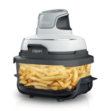 Ninja Crispi 3-in-1 air fryer with clear glass cooking container and lid, white