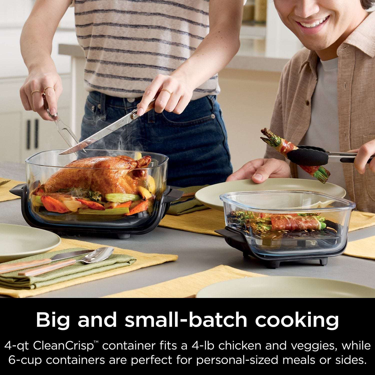 Ninja Crispi 5-in-1 Portable Glass Air Fryer Cooking System