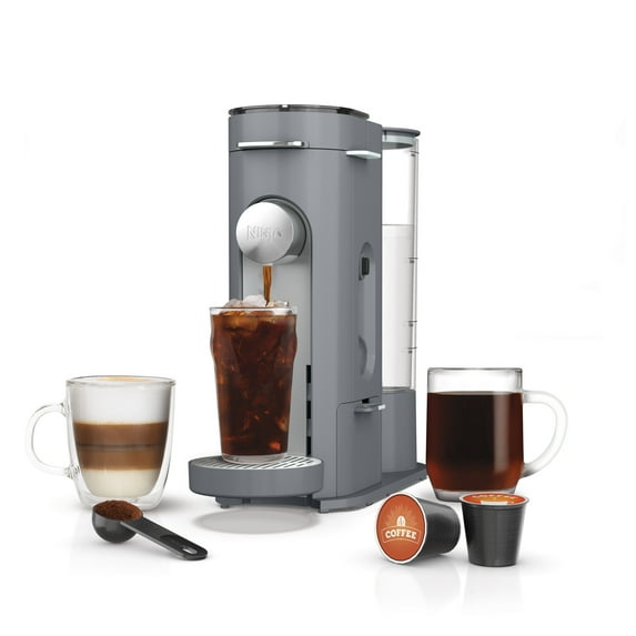 Ninja Single-Serve Pods & Grounds Hot and Iced Coffee Brewer with Rapid Cold Brew, PB045