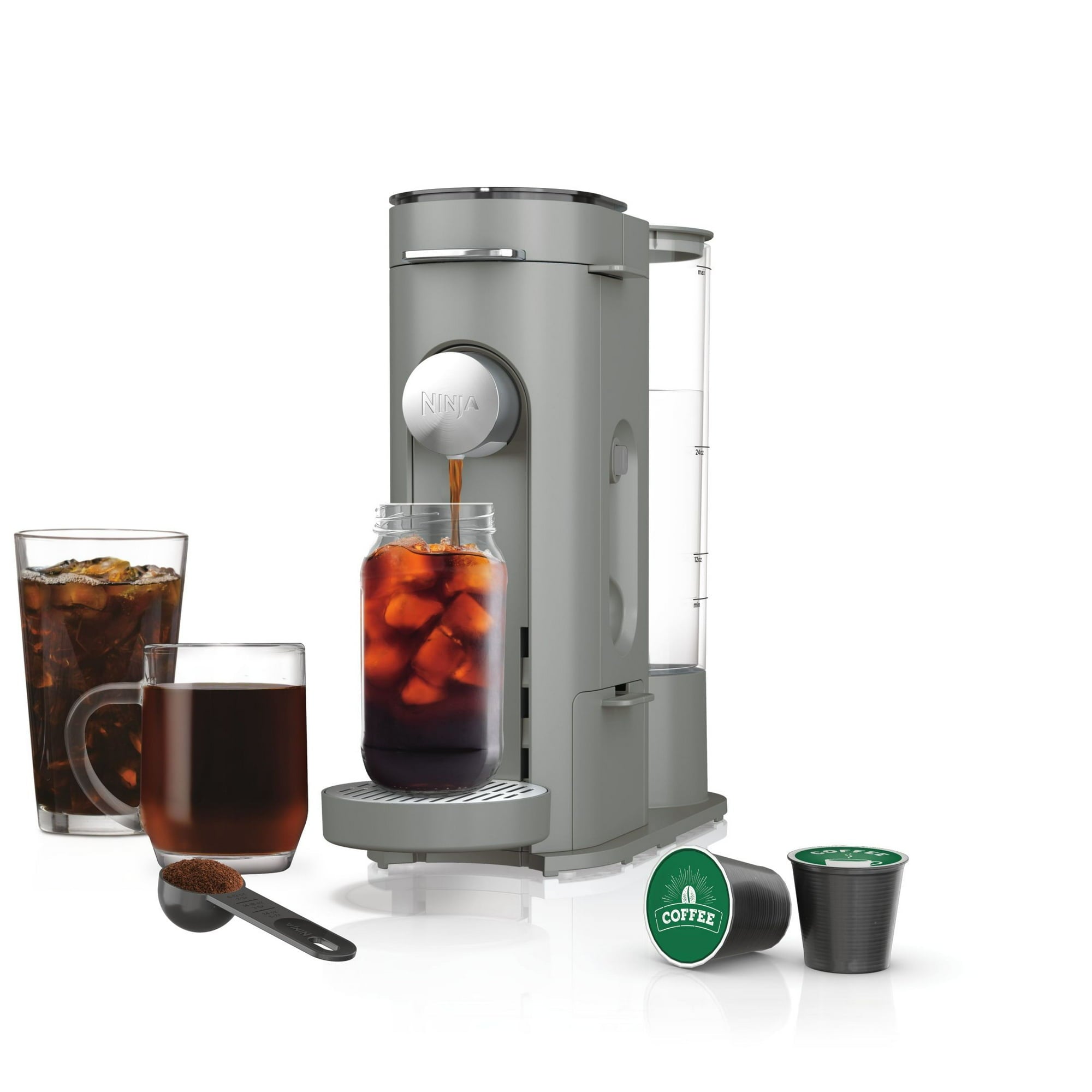 Ninja Single-Serve Pods & Grounds Hot and Iced Coffee Brewer with Rapid Cold Brew, PB045