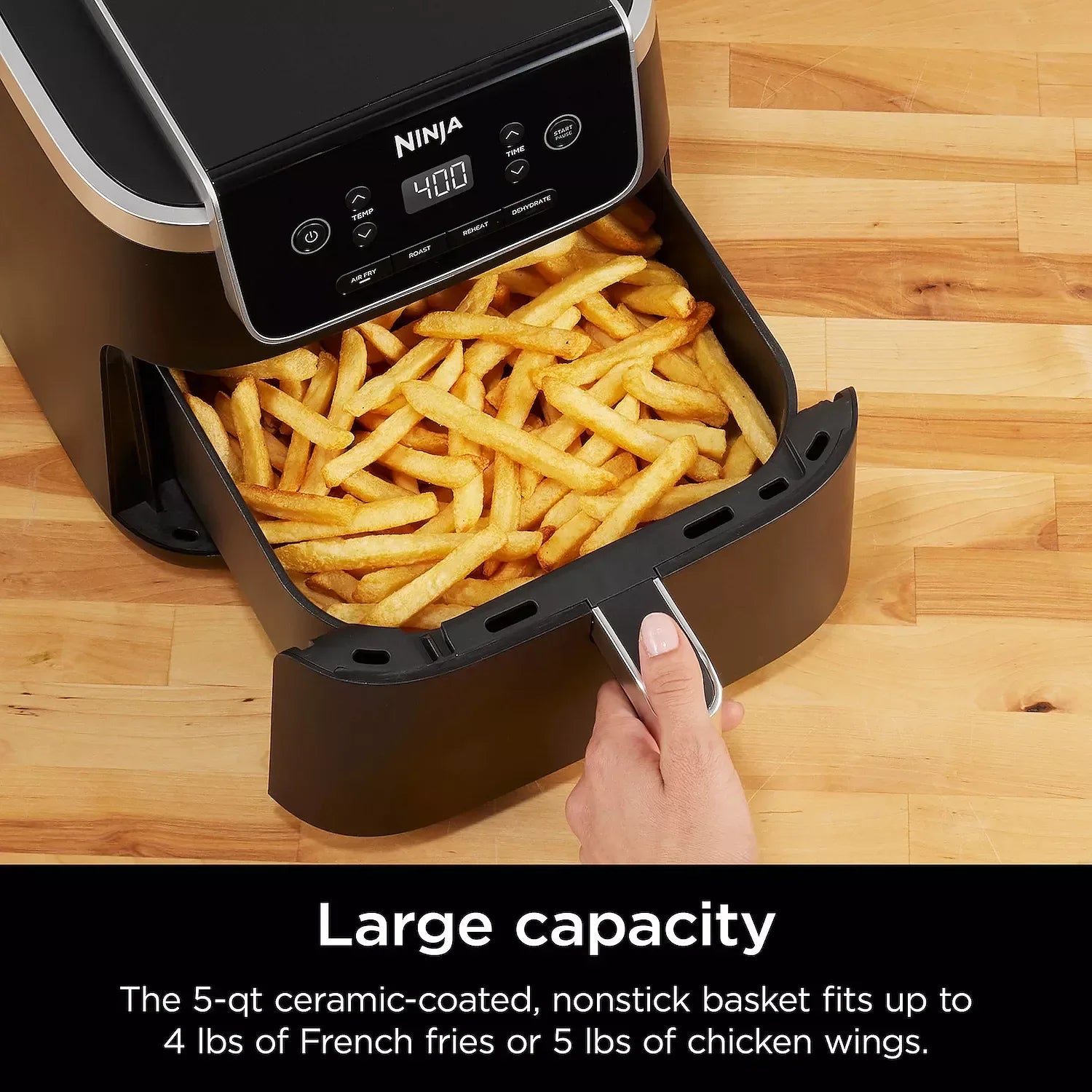 Ninja Air Fryer Pro 4-in-1, 5 QT Capacity, Nonstick Basket & Crisper Plate
