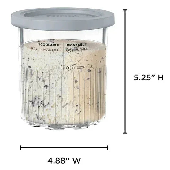 Ninja CREAMi XL 24oz Tubs and Lids, 6-pack