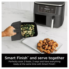 Ninja Foodi 6-in-1 8-Qt. Two Basket Air Fryer - Black
