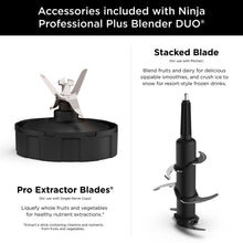 Blender accessory blades: stacked blade and pro extractor blades