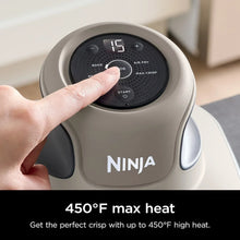 Ninja portable air fryer temperature control dial with digital display