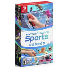 Nintendo Switch Sports game box with Nintendo Switch Sports title and controller art