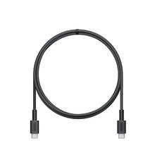 Black AC adapter cable with USB-C connectors on both ends