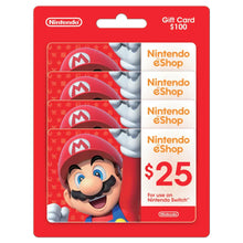 Nintendo eShop $25 eGift card pack with Mario graphics