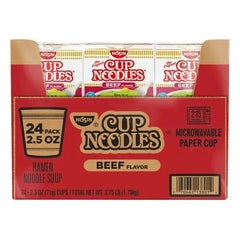 Nissin Cup Noodles, Beef, 2.5 oz, 24-count - USA MEGA SHOP