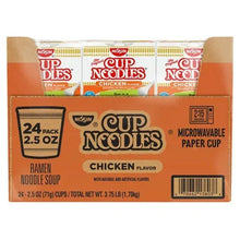 Nissin Cup Noodles chicken flavor 24-pack ramen noodle soup in paper cup box