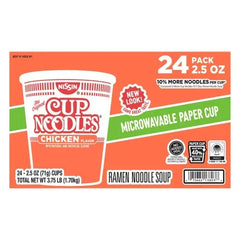 Nissin Cup Noodles, Chicken, 2.5 oz, 24-count - USA MEGA SHOP