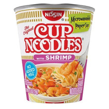 Nissin Cup Noodles with shrimp microwaveable paper cup
