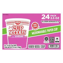 Nissin Cup Noodles shrimp 24-pack microwavable paper cup