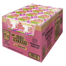 Nissin Cup Noodles shrimp 24-pack microwaveable paper cup carton