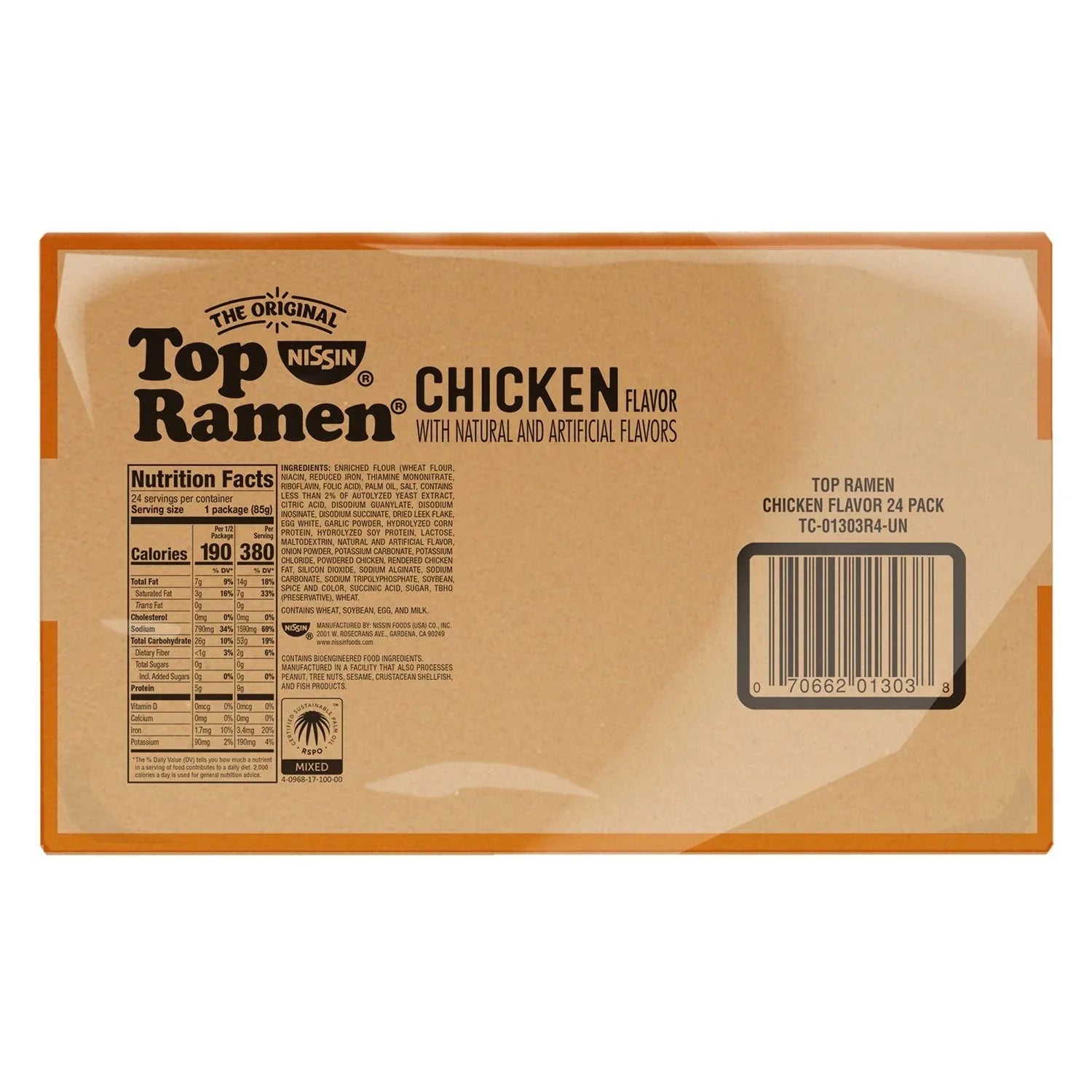 Nissin Top Ramen Chicken Noodle Soup, 3 oz., 24 pk. - USA MEGA SHOP
