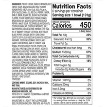 Nutrition facts label for ramen, serving size 1 bowl (101g)