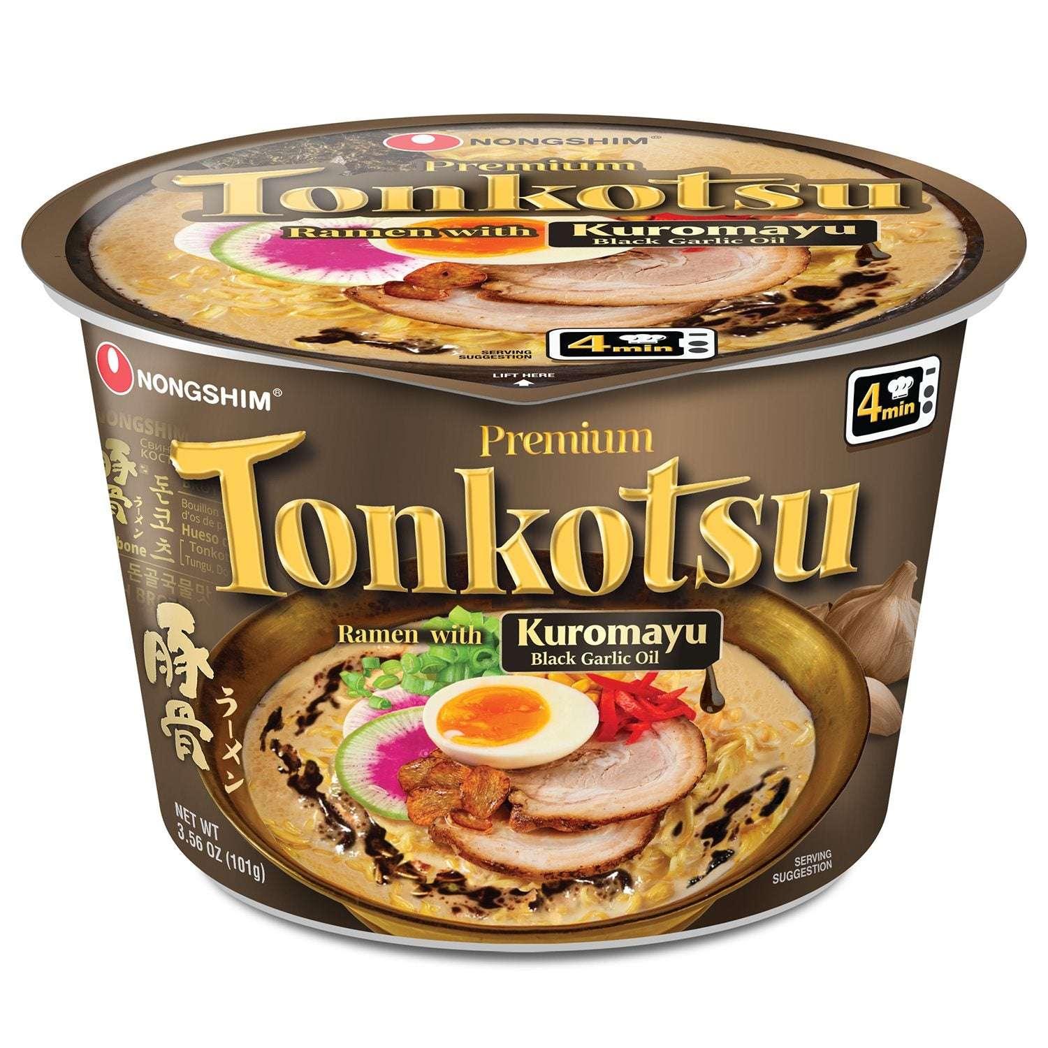 Nongshim Premium Tonkotsu Kuromayu Noodle Soup 6 pk. - USA MEGA SHOP