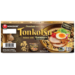 Nongshim Premium Tonkotsu Kuromayu Noodle Soup 6 pk. - USA MEGA SHOP
