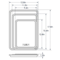 Nordic Ware Naturals 3-piece Baking Sheet Set