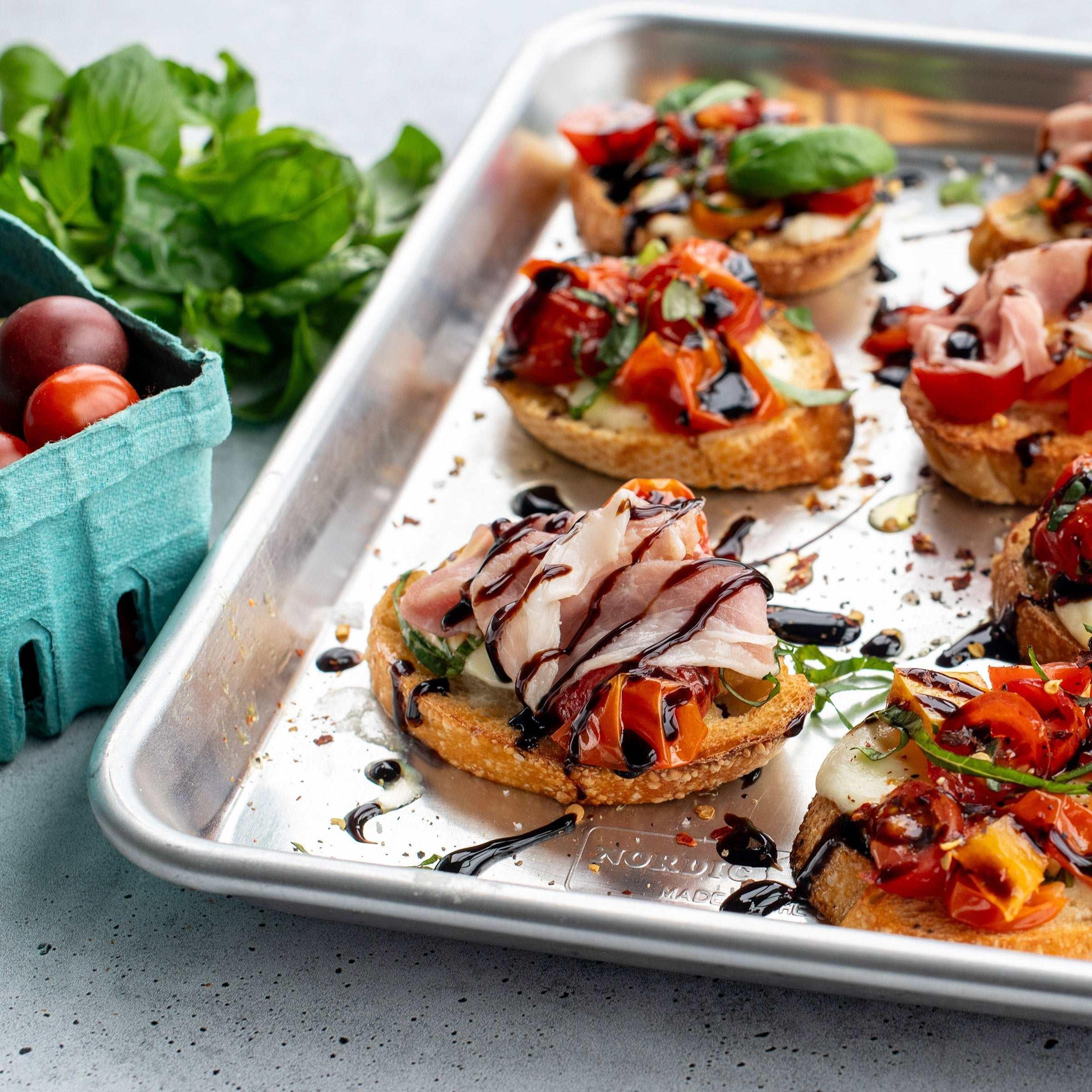 Nordic Ware Naturals Aluminum 1/6 Sheet Pan, 4-pack