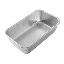 Rectangular loaf pan with smooth interior and slightly flared rim