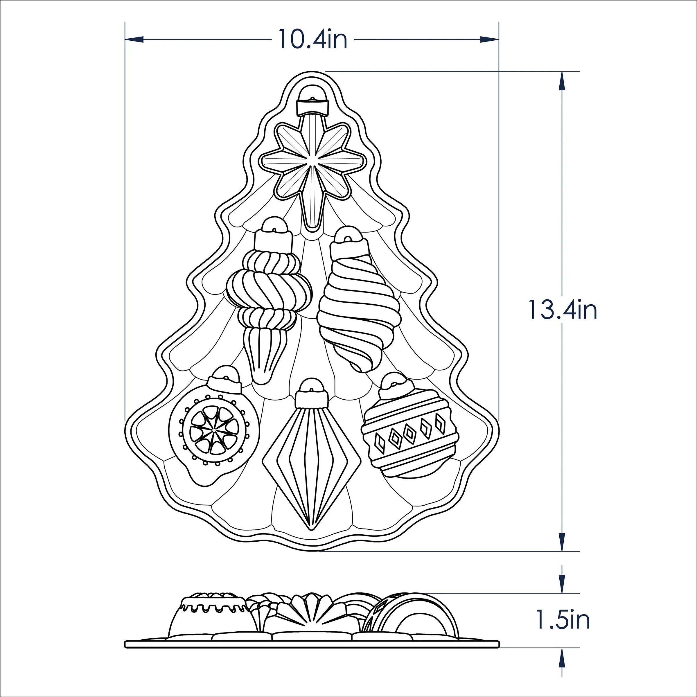 Nordic Ware Vintage Ornament Baking Pan