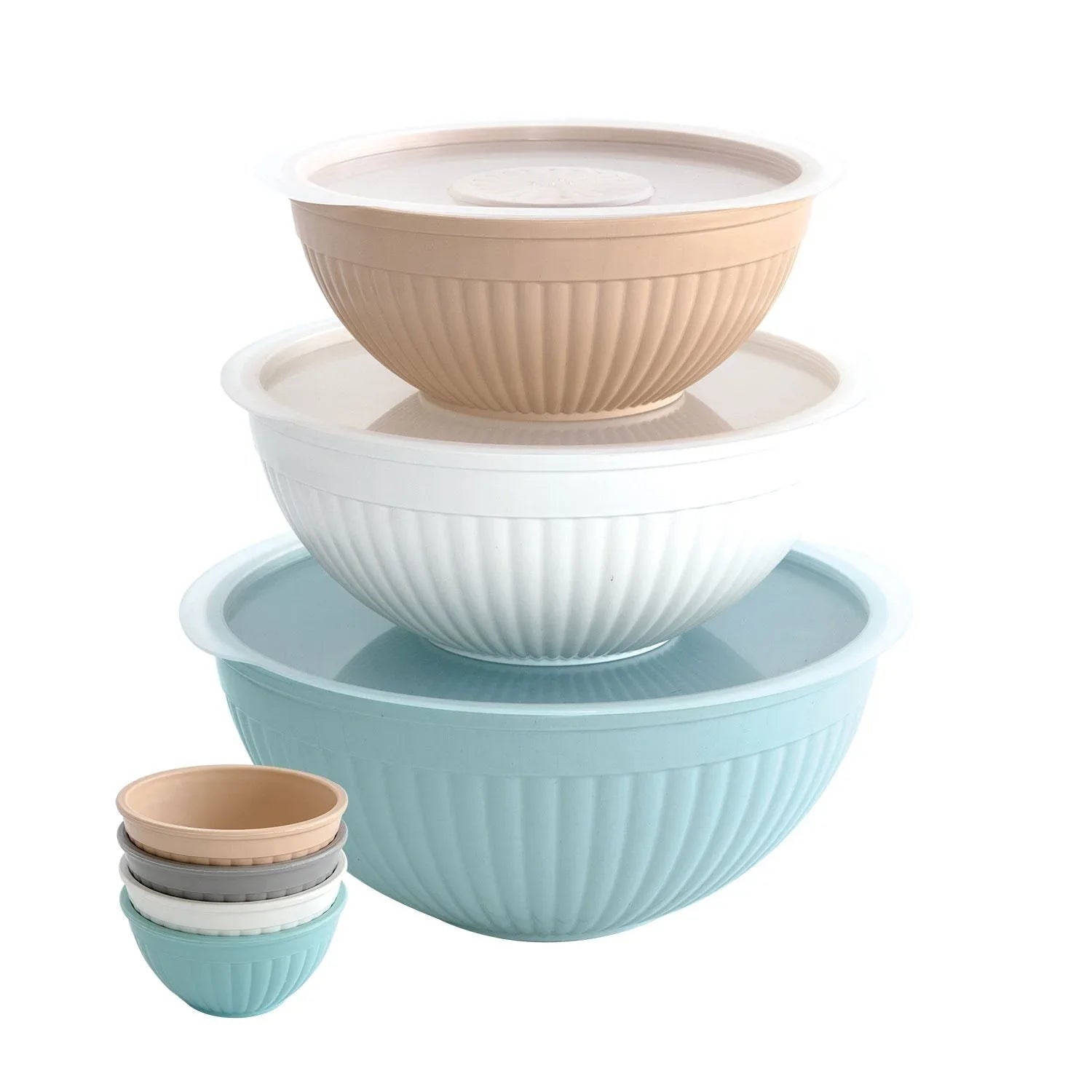Nordic Ware 10-Piece Microwavable Bowl Set with Covers - USA MEGA SHOP