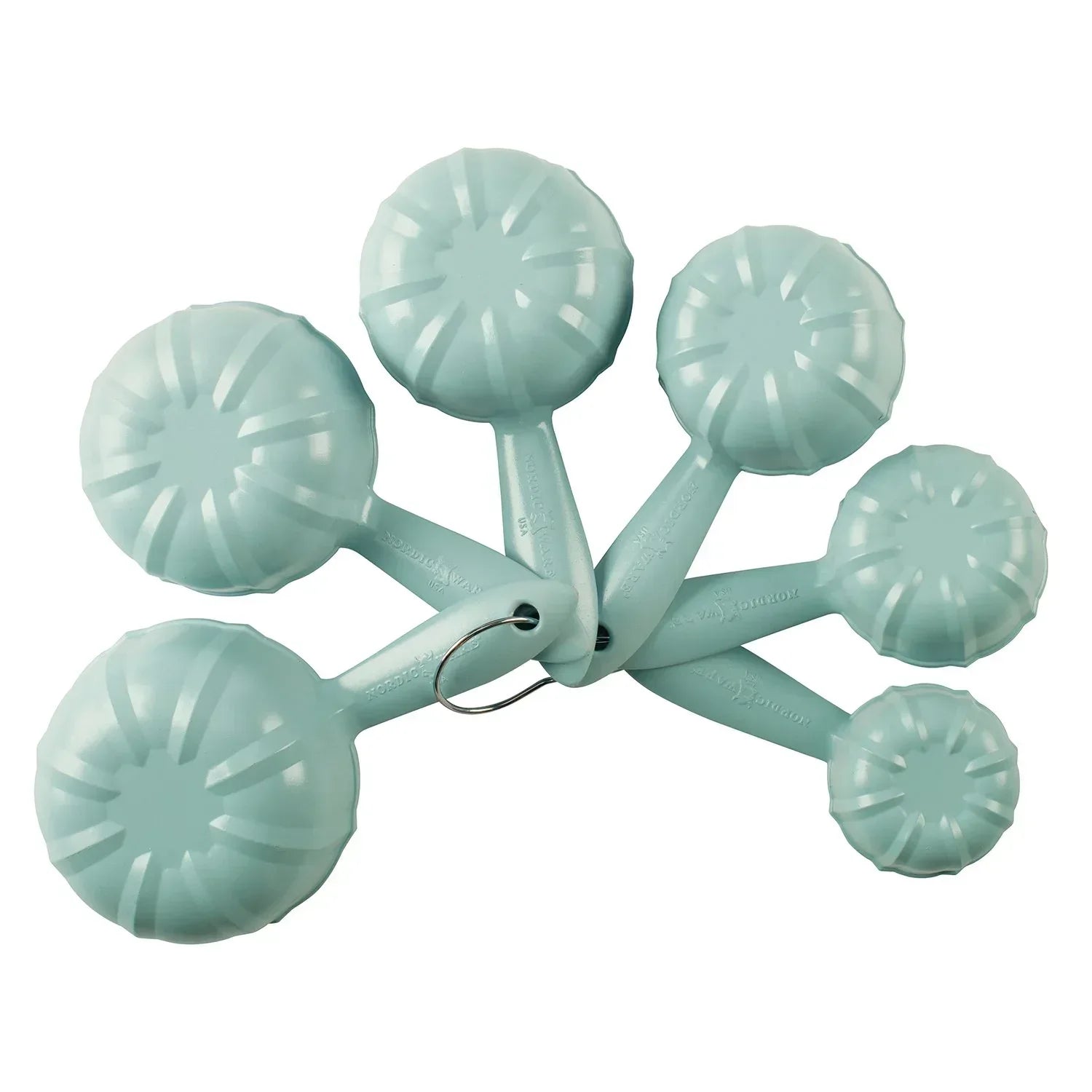 Nordic Ware Sea Glass Blue Measuring Cups and Measuring Spoons Set