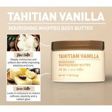 Tahitian Vanilla nourishing whipped body butter jar with shea and cocoa notes