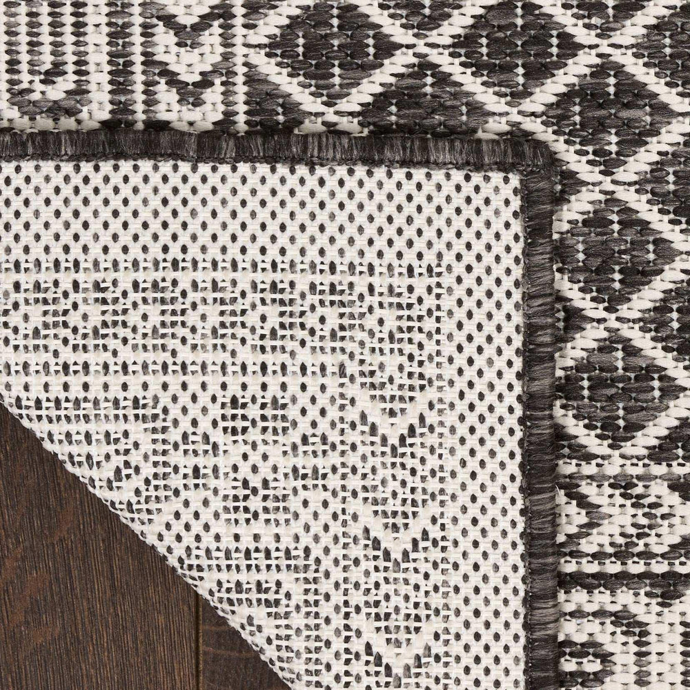 Nourison Garden Spring Indoor/Outdoor Rug Collection, Meadow Black - USA MEGA SHOP
