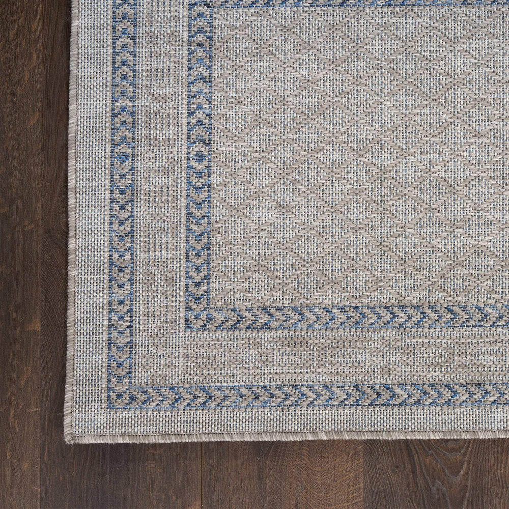 Nourison Garden Spring Indoor/Outdoor Rug Collection, Meadow Gray - USA MEGA SHOP