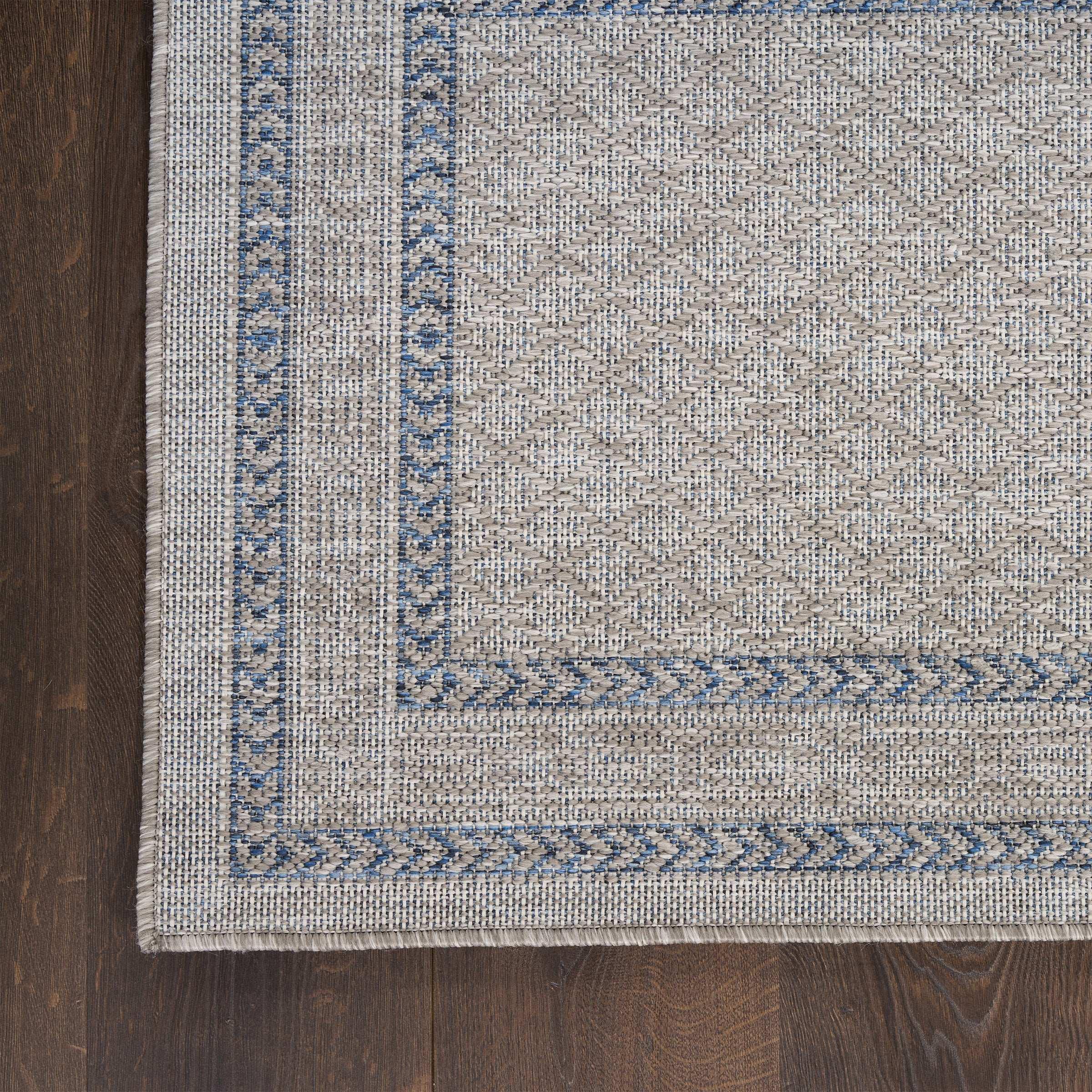 Nourison Garden Spring Indoor/Outdoor Rug Collection, Meadow Gray - USA MEGA SHOP